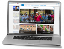 USGA Gold Journal digital on laptop